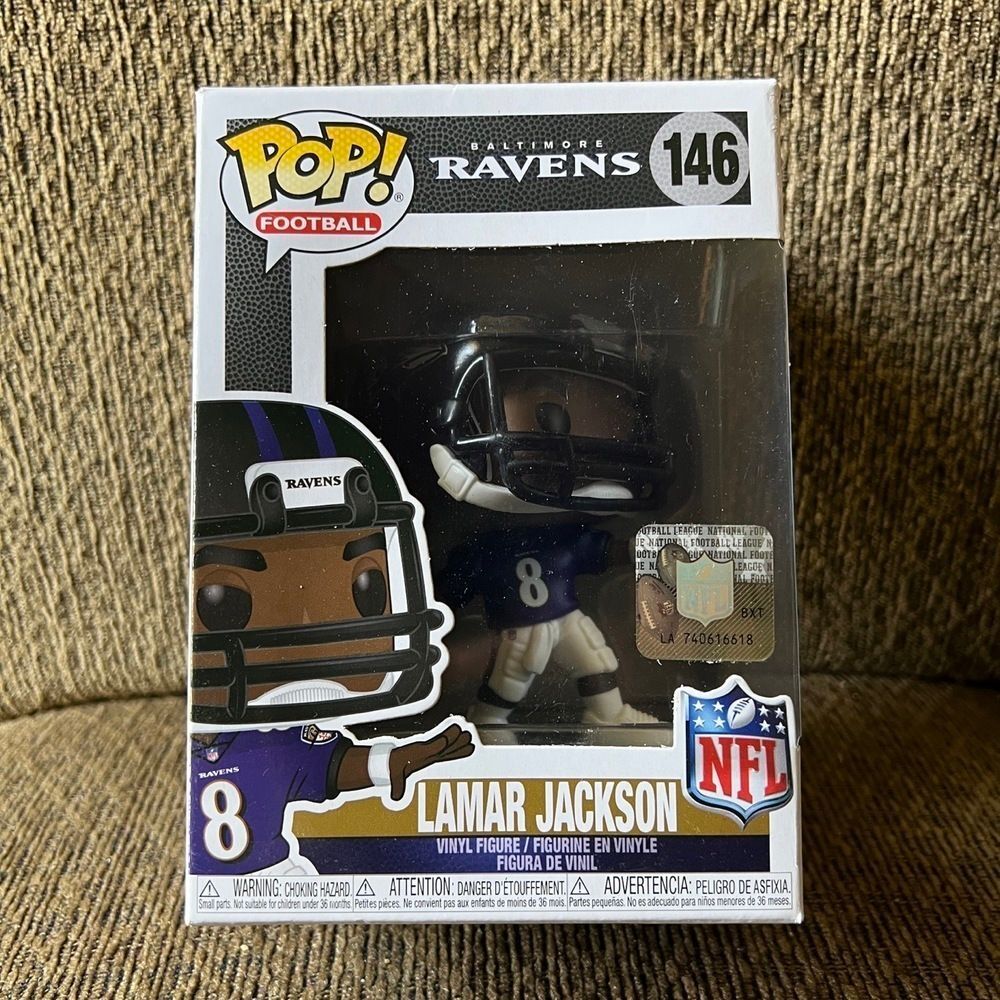 Damaged Funko Pop Box NFL Lamar Jackson #146